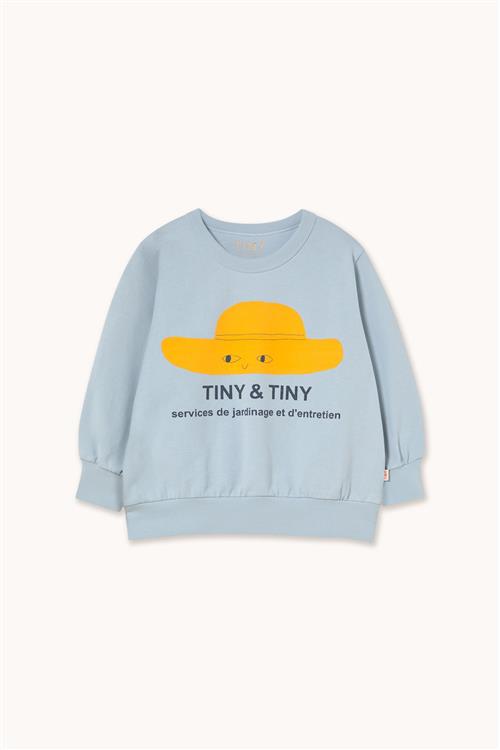 Tinycottons Tiny Hat Graphic Sweatshirt Washed Blue  Washed Blue 2 Y  Blå  2 år  Drenge
