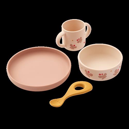 Liewood Vivi Bordservice Med Tryk Butterfly / Apple Blossom  Butterfly / Apple Blossom-One Size  Rød  One Size  Drenge, Piger