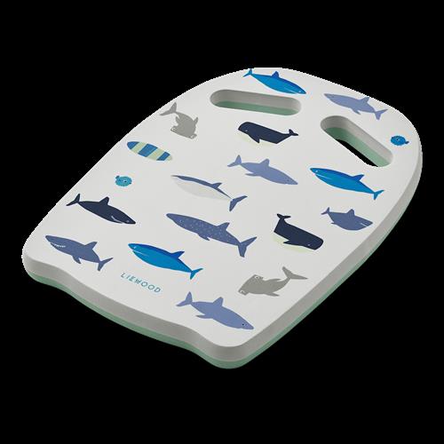 Liewood Hayden Svømmebræt Shark / Dove Blue  Shark / Dove Blue-One Size  Blå  One Size  Drenge, Piger