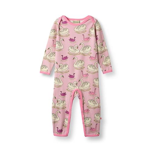 Småfolk Ulm Langærmet Onesie Blush Cream  Blush Cream 86 cm  Lyserød  86 cm  Piger