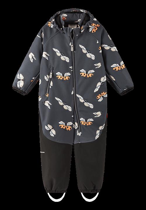 Reima Mjosa Softshell Heldragt Soft Black  Soft Black-74 cm  Sort  74 cm  Drenge, Piger