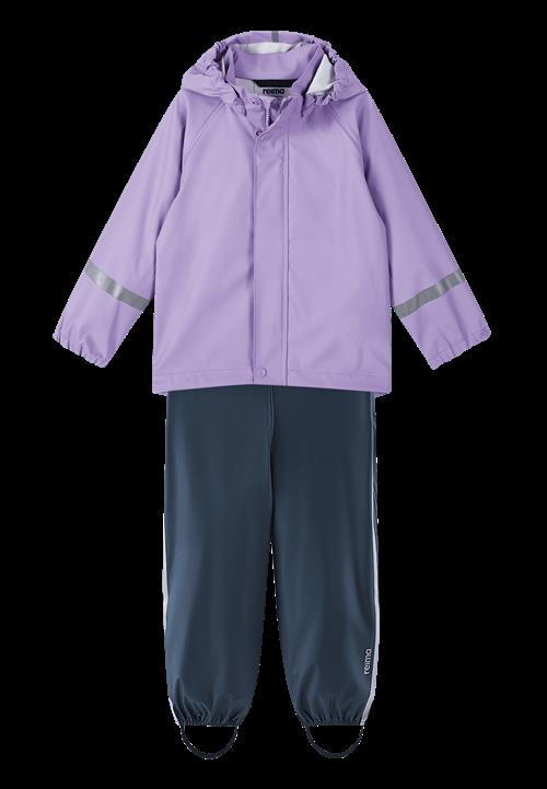 Reima Tihku Regn-outfit Blooming Lilac  Blooming Lilac-116 cm  Lilla  116 cm  Drenge, Piger