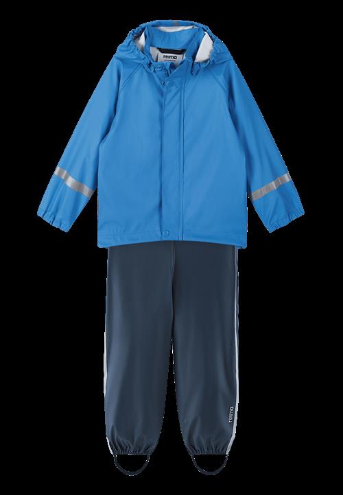 Reima Tihku Regn-outfit Cool Blue  Cool Blue-110 cm  Blå  110 cm  Drenge, Piger