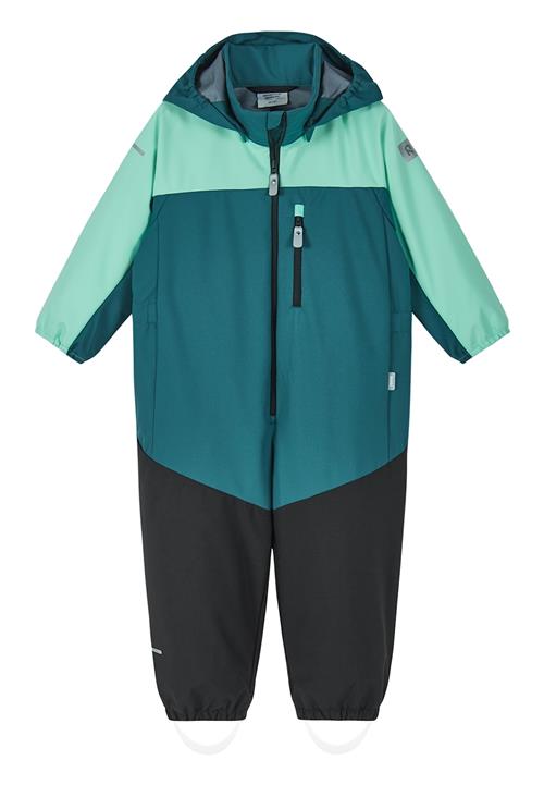 Reima Alkava Softshell Heldragt Dark Teal  Dark Teal-86 cm  Blå  86 cm  Drenge, Piger