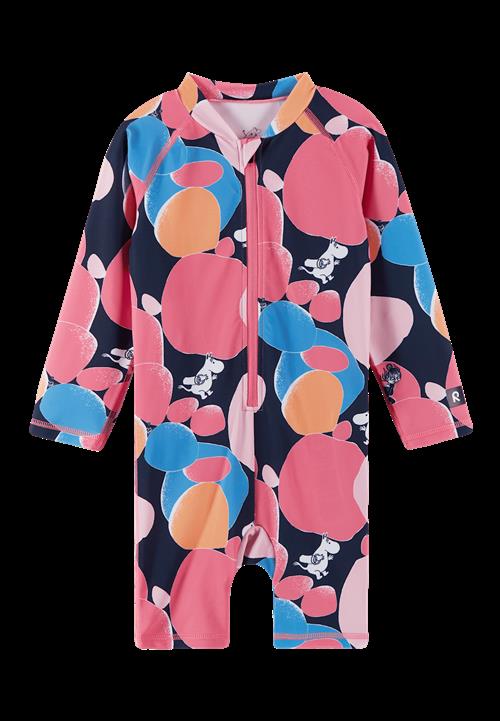 Reima Moomin Sandig Solsikker Heldragt Soft Coral  Soft Coral-86 cm  Lyserød  86 cm  Piger