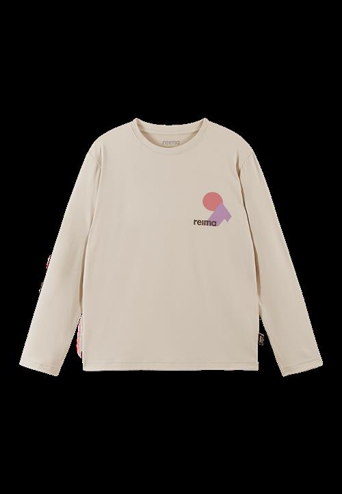 Reima Inista Bugproof Langærmet T-shirt Birch Beige  Birch Beige-110 cm  Brun  110 cm  Drenge, Piger