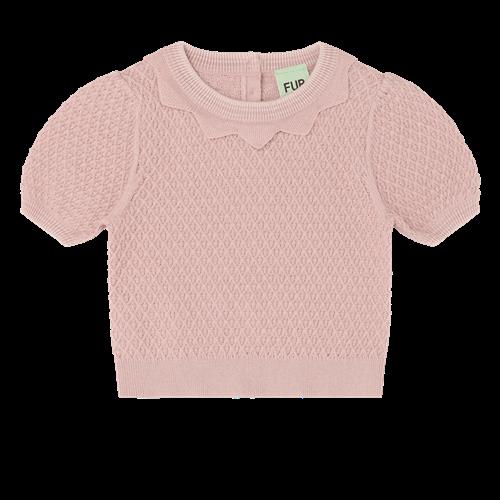 FUB Baby Waffle Tee Pale Rose  Pale Rose-92 cm  Lyserød  92 cm  Piger