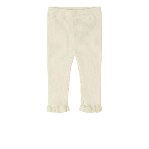 FUB Baby-leggings Med Flæser Ecru  Ecru-80 cm  Creme  80 cm  Piger