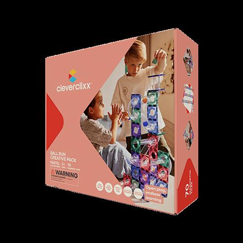 Cleverclixx Cleverclixx - Creative Pack Ball Run 70 Stykker Pastel Mix  Pastel Mix-Onesize  Lyserød  One Size 3+ Years Drenge, Piger
