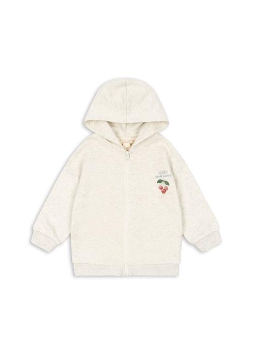 Konges Sløjd Loupy Sweatshirt Med Lynlås Off White Melange  Off White Melange 2 Y    2 år  Piger