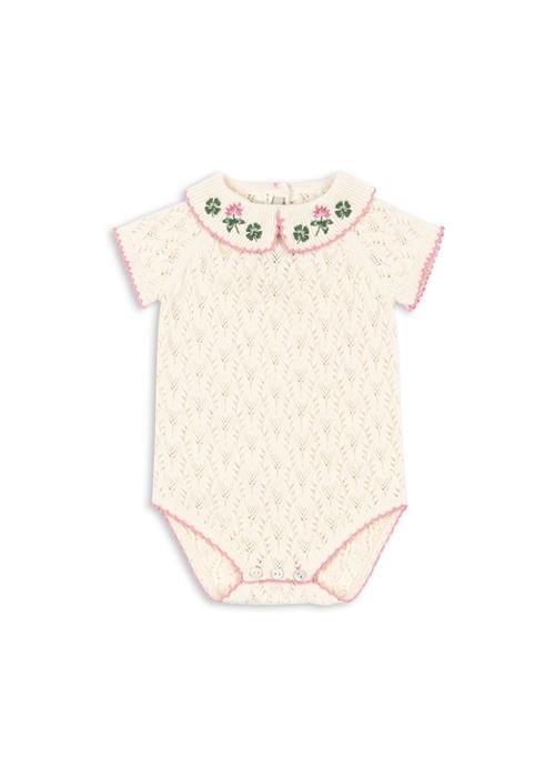 Konges Sløjd Rosier Romper Off White  Off White 9 months    9 måneder  Piger