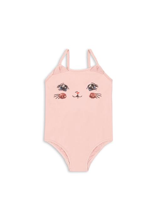 Konges Sløjd Kitty Badedragt Powder Pink  Powder Pink 12 months  Lyserød  12 måneder  Piger