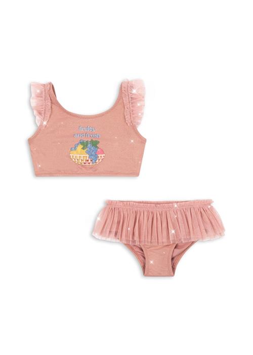Konges Sløjd Amandine Bikini Powder Pink  Powder Pink 5-6 Y  Lyserød  5-6 år  Piger