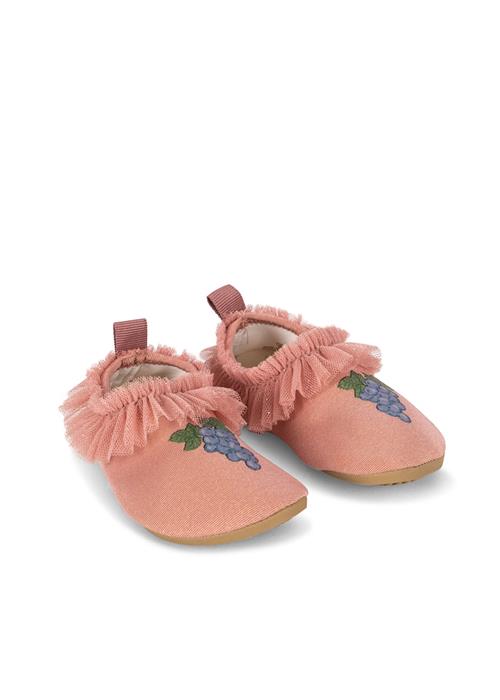 Konges Sløjd Amandine Svømmesko Med Flæser Powder Pink  Powder Pink 28-29 EU  Lyserød  28-29 EU  Piger