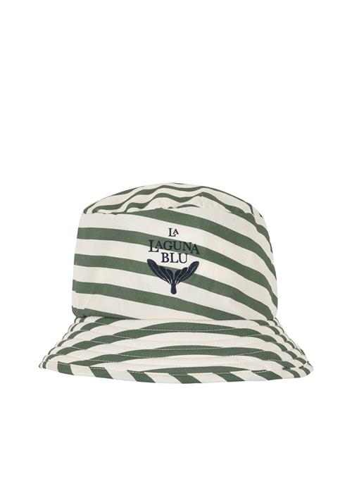 Konges Sløjd Asnou Bucket Hat Stripe Verti  Stripe Verti 5-8 Y  Grøn  5-8 år  Drenge