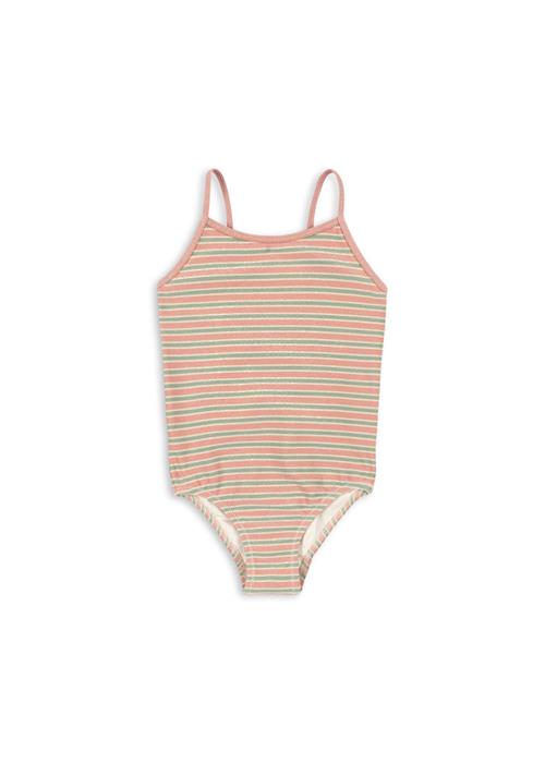 Konges Sløjd Bowwow Badedragt Blush Stripe  Blush Stripe 4 Y  Lyserød  4 år  Piger