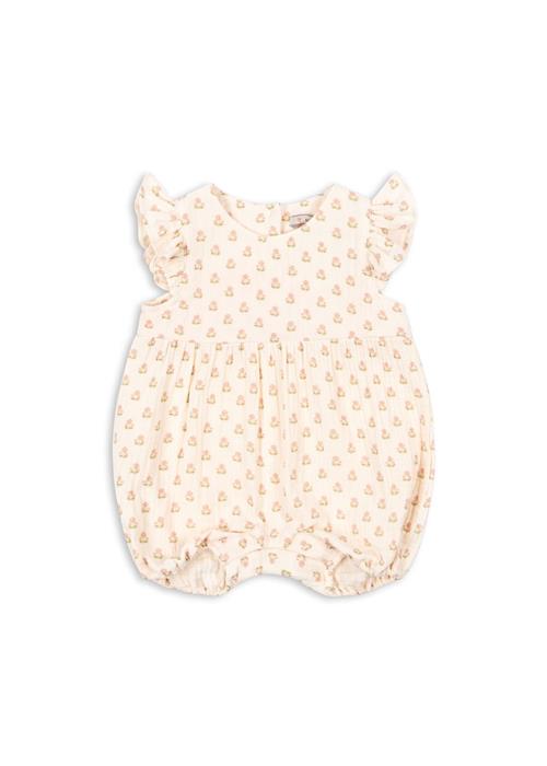 Konges Sløjd GOTS Coco Romper Med Flæser Carta Rosa  Carta Rosa 6 months    6 måneder  Piger