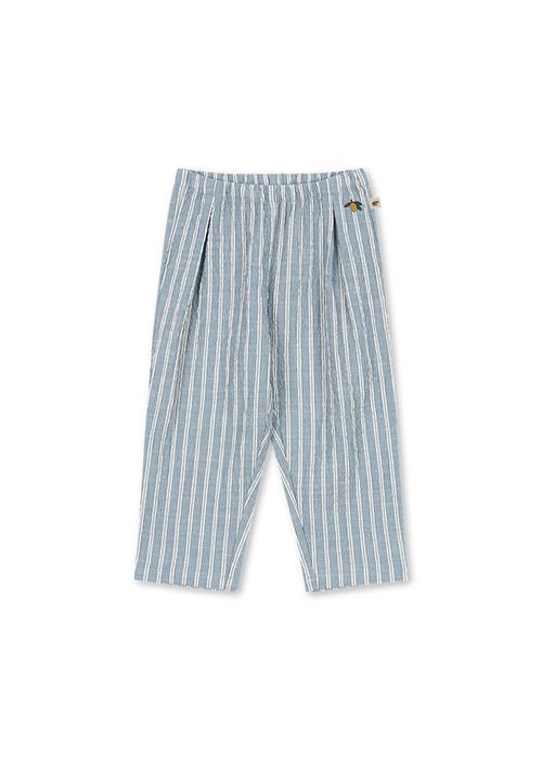 Konges Sløjd GOTS Elliot Bukser Trio Bleu Stripe  Trio Bleu Stripe 4 Y  Blå  4 år  Drenge