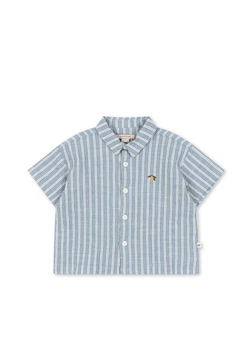 Konges Sløjd GOTS Elliot Skjorte Trio Bleu Stripe  Trio Bleu Stripe 7-8 Y  Blå  7-8 år  Drenge