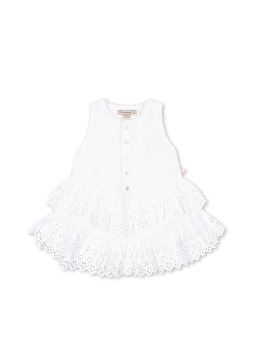 Konges Sløjd GOTS Evelina Kjole Bright White  Bright White 18 months  Hvid  18 måneder  Piger