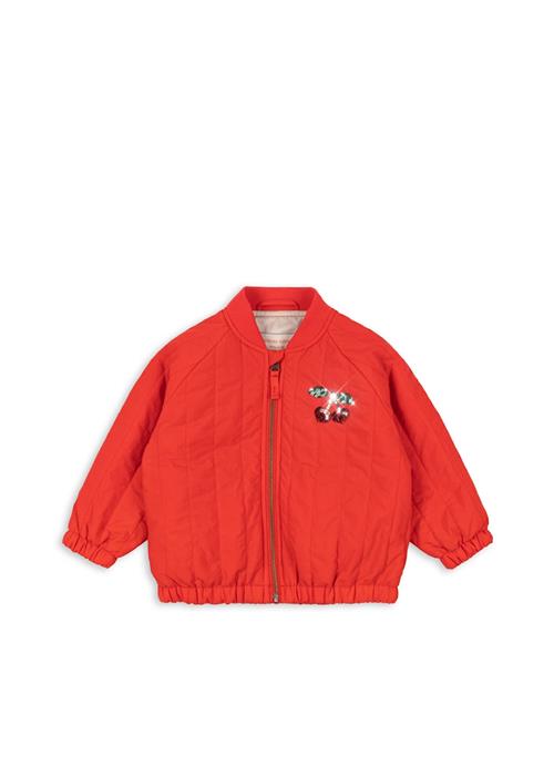 Konges Sløjd Juno Bomberjakke Med Pailletter Fiery Red  Fiery Red 2 Y  Rød  2 år  Piger