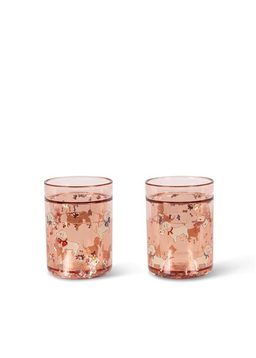 Konges Sløjd 2-pak Glitterkopper Woof Letter Rose  Woof Letter Rose One Size  Lyserød  One Size 3+ Years Drenge, Piger