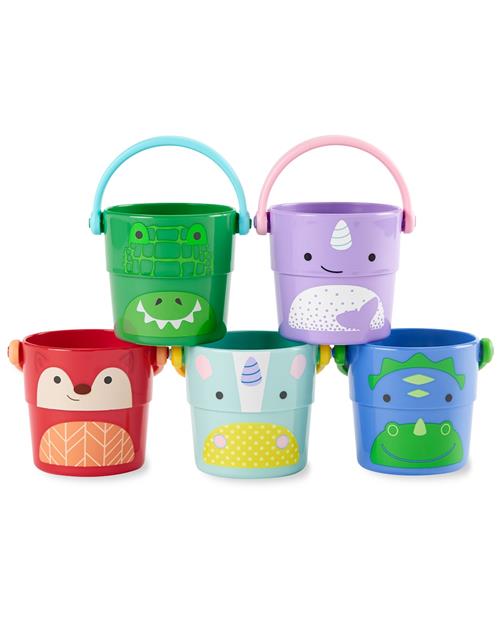 Skip Hop Zoo Fox With Friends Spande Til Badelegetøj Muliticolor  Muliticolor-OS  Grøn  One Size  Drenge, Piger