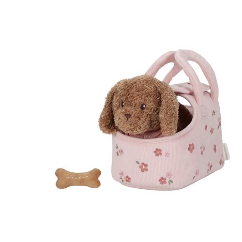 Little Dutch Jackie Plys Hund I Taske Pink  Pink-OS  Lyserød  One Size 1+ Years Piger