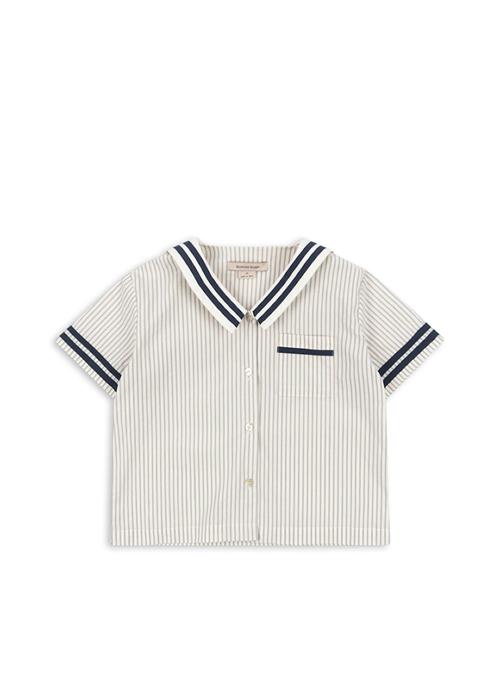 Konges Sløjd GOTS Allie Sømandsskjorte Bleu Stripe  Bleu Stripe 12 months    12 måneder  Drenge