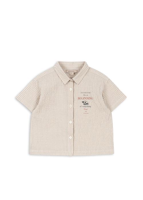 Konges Sløjd GOTS Elliot Skjorte Tradewinds Stripe  Tradewinds Stripe 4 Y    4 år  Drenge
