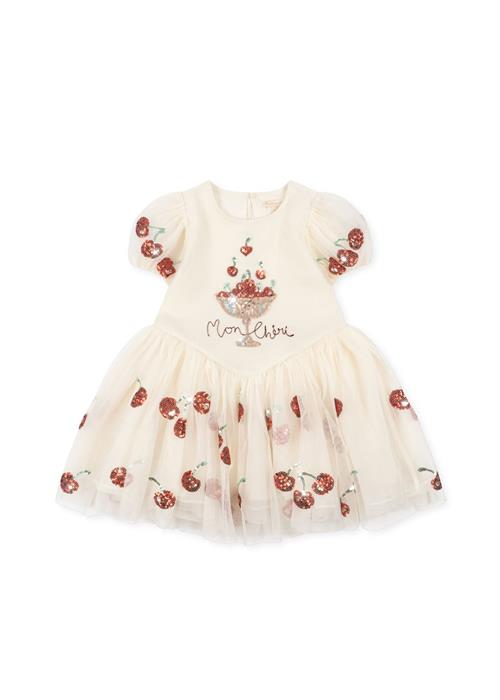 Konges Sløjd Heartlily Kjole Mon Cheri Sequin  Mon Cheri Sequin 5 Y  Hvid  5 år  Piger