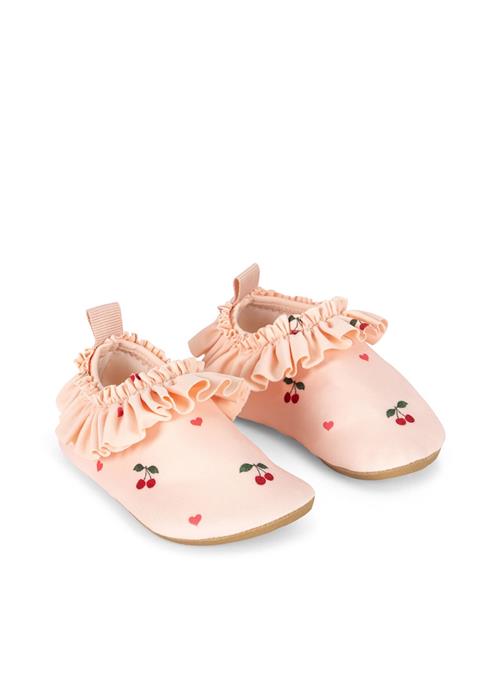 Konges Sløjd Merle Svømmesko Med Flæser Cherry Coeur Rose  Cherry Coeur Rose 30-31 EU  Lyserød  30-31 EU  Piger