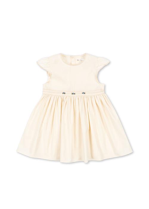 Konges Sløjd GOTS Aaliyah Kjole Eggnog  Eggnog 18 months  Hvid  18 måneder  Piger