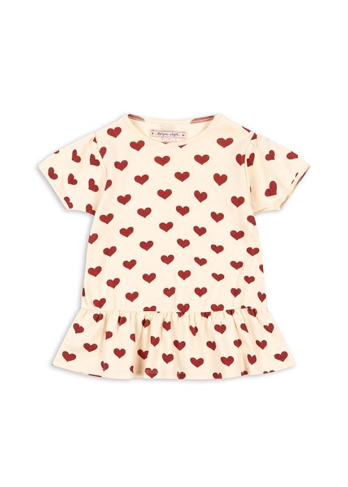 Konges Sløjd GOTS Basic Frill Top Amour Rouge  Amour Rouge 12 months  Lyserød  12 måneder  Piger