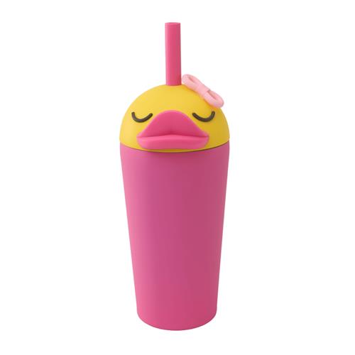 Asobu Bestie Ducky Isoleret Krus Med Sugerør Yellow  Pink-OS  Lyserød  One Size 3+ Years Drenge, Piger