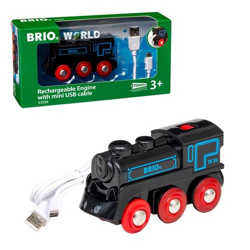 BRIO Genopladelig Motor Med Mini-USB-kabel Multicolor  Multicolor One Size  Sort  One Size 3+ Years Drenge, Piger