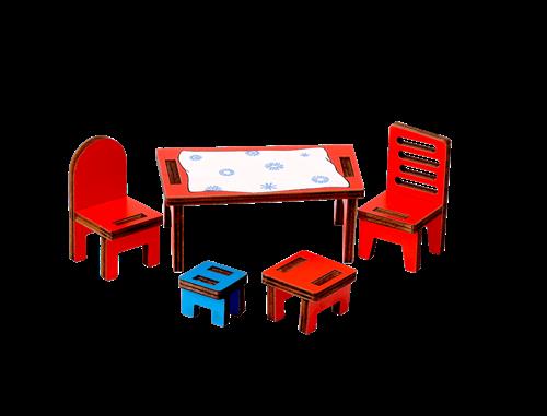 Micki Pippi Dukkehusmøbler Køkken Red  Red-Onesize    One Size  Drenge, Piger