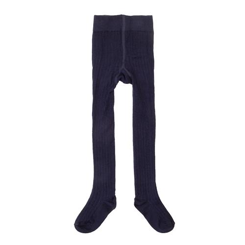 Joha Uld-rib-strømpebukser Navy  Navy-120 cm Uld Marineblå  120 cm  Drenge, Piger