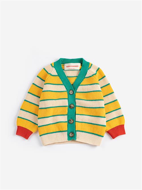 Bobo Choses BC Cardigan Multicolor  Multicolor 12 months  Gul  12 måneder  Drenge, Piger