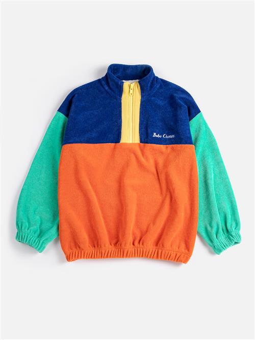 Bobo Choses Bobo Choses Color Block Sweatshirt Multicolor  Multicolor 10-11 Y  Orange.  10-11 år  Drenge