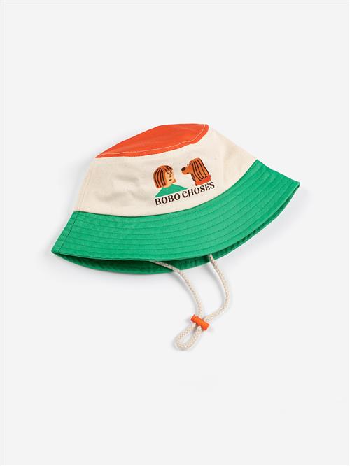Bobo Choses Friends In A Pickle Bucket Hat Multicolor  Multicolor 48 cm  Creme  48 cm  Drenge, Piger