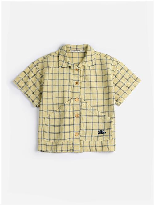 Bobo Choses Spicy Window Pane Skjorte Yellow  Yellow 6-7 Y  Gul  6-7 år  Drenge