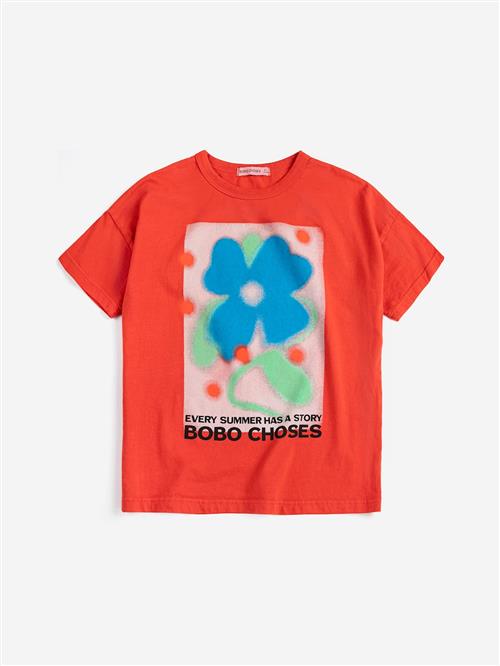 Bobo Choses Summer Story T-shirt Red  Red 8-9 Y  Rød  8-9 år  Piger