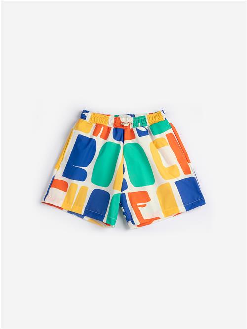 Bobo Choses Bobo Choses Color All Over Boardshorts Offwhite  Offwhite 4-5 Y  Hvid  4-5 år  Piger