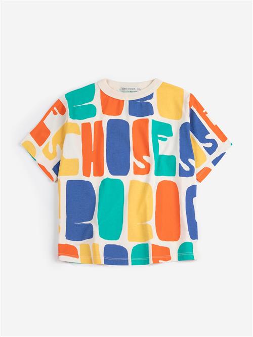Bobo Choses Bobo Choses Color All Over T-shirt Offwhite  Offwhite 6-7 Y  Hvid  6-7 år  Drenge
