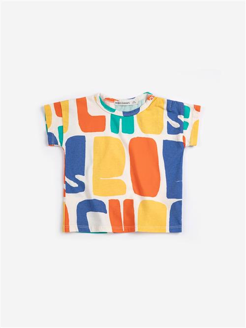 Bobo Choses Bobo Choses Color All Over T-shirt Multicolor  Multicolor 12 months  Creme  12 måneder  Drenge, Piger