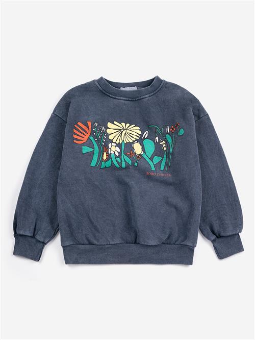 Bobo Choses Color Herbalist Sweatshirt Navy Blue  Navy Blue 4-5 Y  Marineblå  4-5 år  Drenge