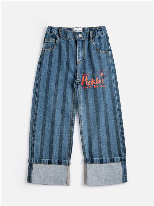 Bobo Choses Pickles The Dog Denim-bukser Navy Blue  Navy Blue 6-7 Y  Marineblå  6-7 år  Drenge