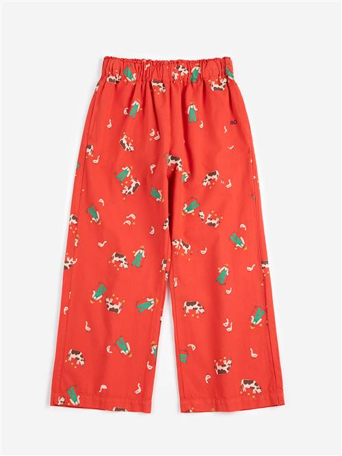 Bobo Choses Farm Adventure All Over Bukser Red  Red 6-7 Y  Rød  6-7 år  Drenge