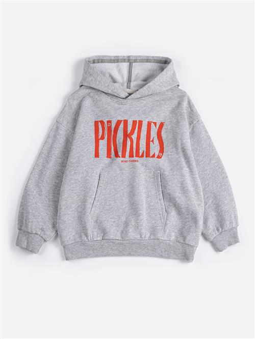 Bobo Choses Spicy Pickles Hættetrøje Heather Grey  Heather Grey 6-7 Y  Grå  6-7 år  Drenge